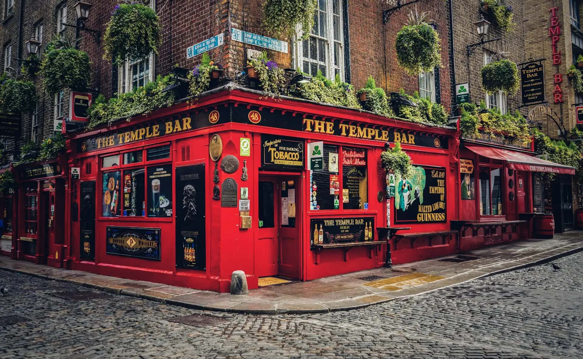 Temple Bar (Dublin) - popularna atrakcja turystyczna w Irlandia