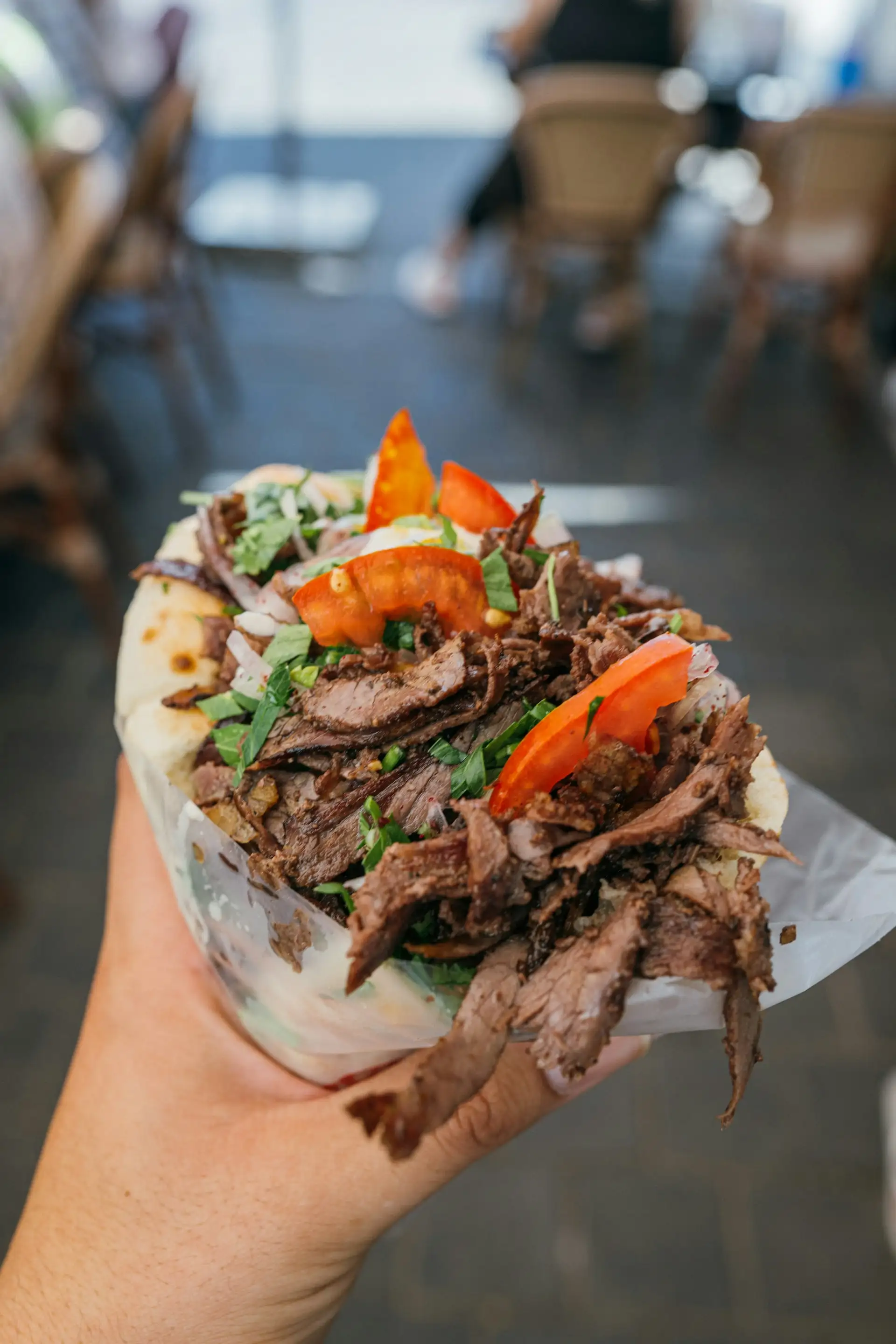 Potrawa Döner Kebab - tradycyjna kuchnia Niemcy